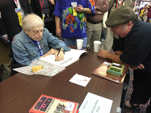 Harlan Ellison signing at Archon.