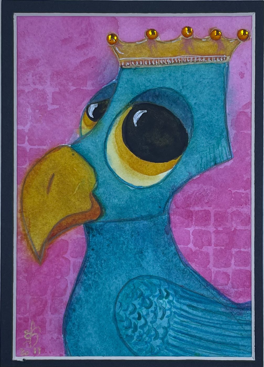 A Noble Bird, Original Watercolor by Allison Stein